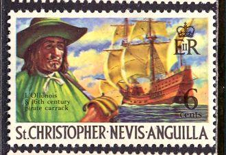 St Kitts & Nevis; 1970: Sc. #212, */MH Single Stamp