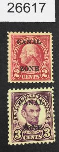 US STAMPS #84-85 CANAL ZONE MINT OG H  LOT #26617