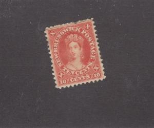 NEW BRUNSWICK REF# KM34 # 9 VF-MH 10cts Q/VICTORIA VERMILION CAT VALUE $75