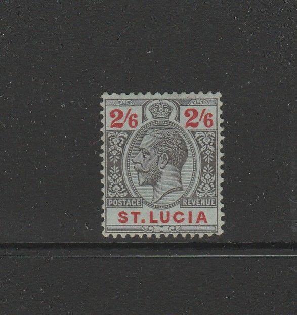 St Lucia 1912/21 Crown CA 2/6 MM SG 87