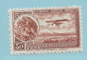 1935 Mexico C64 50c Coat of Arms and Airplane MNH