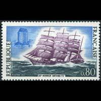 FRANCE 1971 - Scott# 1301 Ship Antoinette Set of 1 NH