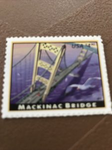 Scott # 4438 Single Stamp MNH, Priority Mail, Mackinac Bridge(2010)