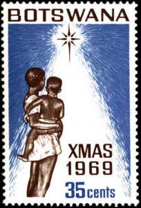Botswana #54-57, Complete Set(4), 1969, Christmas, Never Hinged