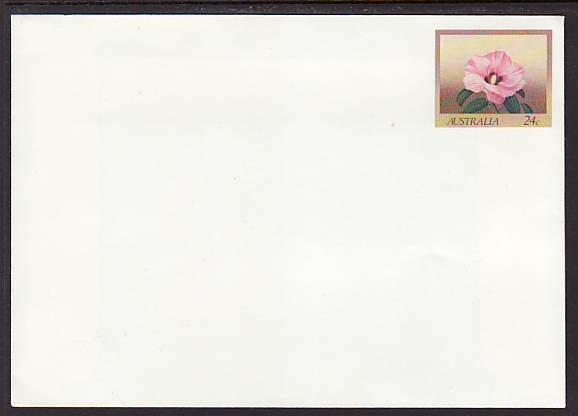 Australia Flowers Unused Postal Envelope 