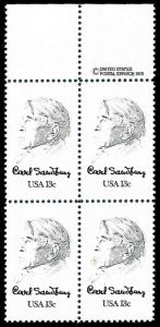 PCBstamps   US #1731 CW 52c(4x13c)Carl Sandburg, Poet, MNH, (CW-2)