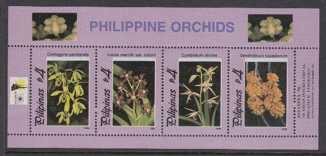 Philippines 2430 Orchids SS mnh