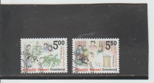Greenland  Scott#  441-442  CTO  (2004 Christmas)