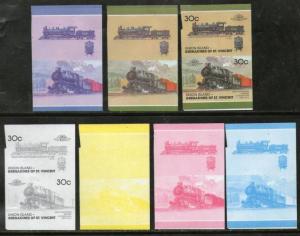 St. Vincent Gr. Union Is. 1987 Class G5 1897 USA Sc 26 Locomotive Train Railw...