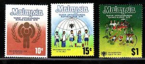 Malaysia-Sc#185-7- id7-unused NH set-Year of the Child-1979-