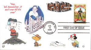 #4341 Take Me Out to the Ballgame QCR FDC