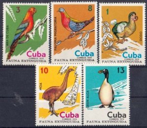 Cuba Sc# 1914-1918  BIRDS  BIRDS  BIRDS    Cpl set of 5  1974  MNH mint