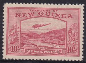 NEW GUINEA 1939 BULOLO AIRMAIL 10/- 