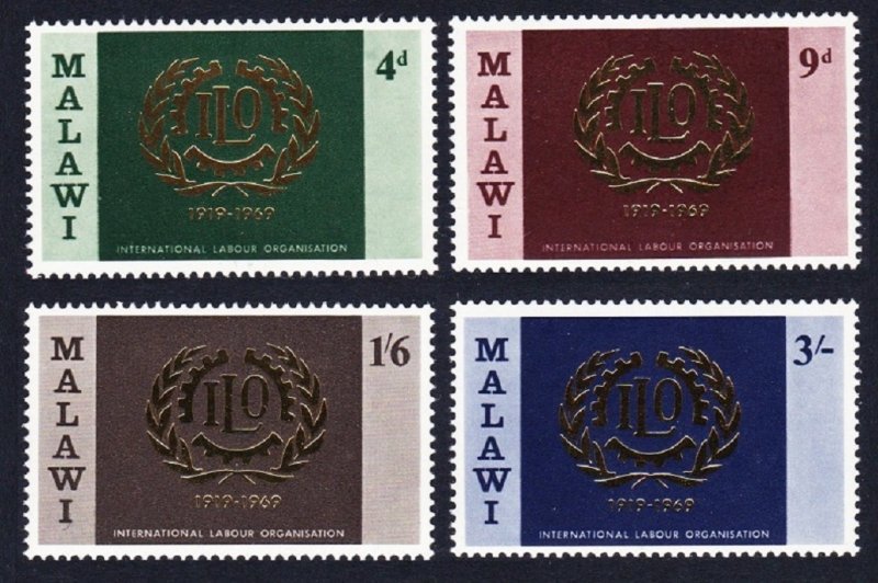 Malawi ILO Intl Labour Organisation 4v 1969 MNH SG#324-327