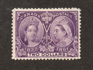 Canada - Unitrade# 62 MH (rem/ 1 perf thin) VF  / $2 Jubileee   -   Lot 0824019