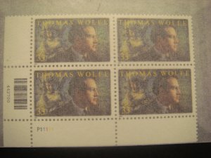 Scott 3444, 33c Thomas Wolfe, PB4 #P1111 LL, MNH Commemorative Beauty