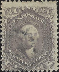 US Scott #78b Used VF 24 Cent 1862 George Washington Stamp CV 475.00