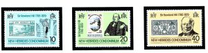 British New Hebrides 265-67 MNH 1979 Rowland Hill    (KA)