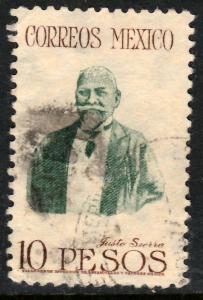 MEXICO 828 $10P Justo Sierra, Educator & Politician Used(S21