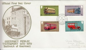 Guernsey Transport 1979 FDC pmk Alderney