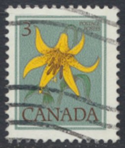 Canada  SC# 708  Used  Flowers perf 13 x 13½   litho see  details & scans