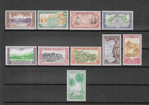 COOK ISLANDS 1949/61 SG 150/159 MNH