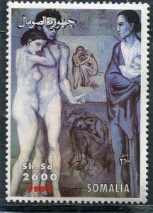 Somalia 1999 PABLO PICASSO Paintings 1 value Perforated Mint (NH)