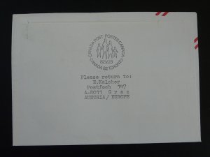 special flight cover Wien to Toronto Canada Austrian Airlines 1982 ref 100097