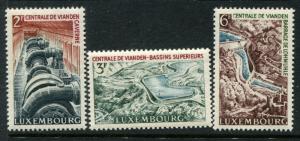 LUXEMBOURG  407-09 MNH 1964 VIANDEN HYDROELECTRIC STATION