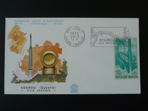 space Ariane shuttle FDC with postmark French Guiana 1970