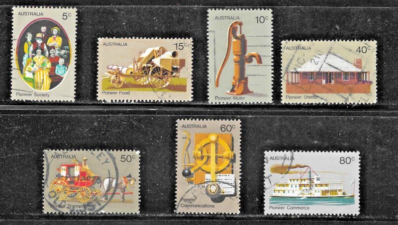 Australia (1972) - Scott # 532 - 538,  Used