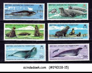 BRITISH ANTARCTIC TERRITORY - 1983 CONSERVATION OF SEALS ANIMALS 6V MNH