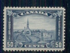 CANADA #176 50¢ dull blue, og, LH, VF, Scott $175.00