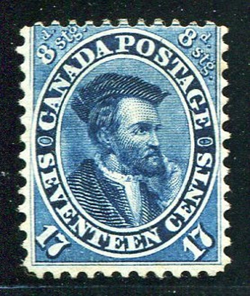 Canada  #19   Unused F-VF  with.clean APS  certificate - Lakeshore Philatelics