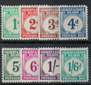 Gilbert and Ellice 1940 SC J1-J8 Mint Set SCV $104 