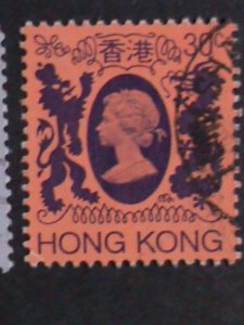 ​HONG KONG-1982- SC#388-403 QUEEN ELIZABETH II POSTAGE STAMPS SET USED VF