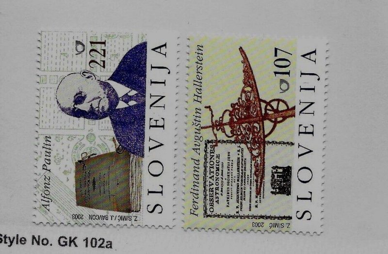 SLOVENIA Sc 515-6 NH issue of 2003 - FAMOUS MEN 