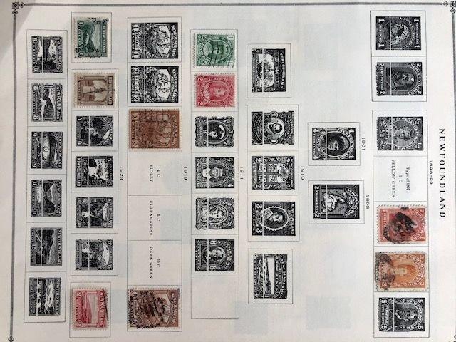 New Zealand Newfoundland New Hebrides Naru Netherland Prior to 1940 Album Sheets