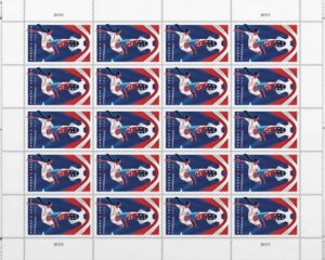 Women football Forever stamps 2 sheets total 40 stamps