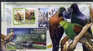 Guinea - Bissau 2007 Birds - Pigeons large perf s/sheet c...