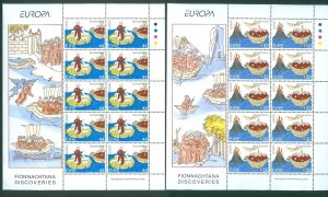 Ireland. 1994. 2 Sheet MNH. Voyages of St. Brendan. Europa. Sc# 923-24