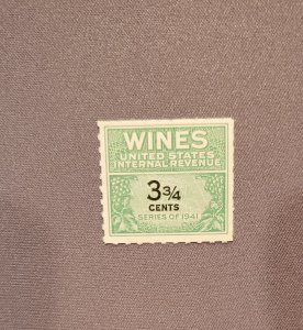 RE115, Wines 3 3/4 cents, Mint, CV $6.50