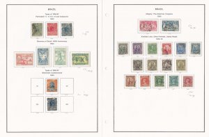 Brazil Collection 1900-1940 on 40 Album Pages, Nice Condition, SCV $970