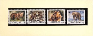 Yugoslavia WWF World Wild Fund for Nature MNH stamps brown bear