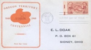 964 3c OREGON TERRITORY - Unlisted E. L. Doak