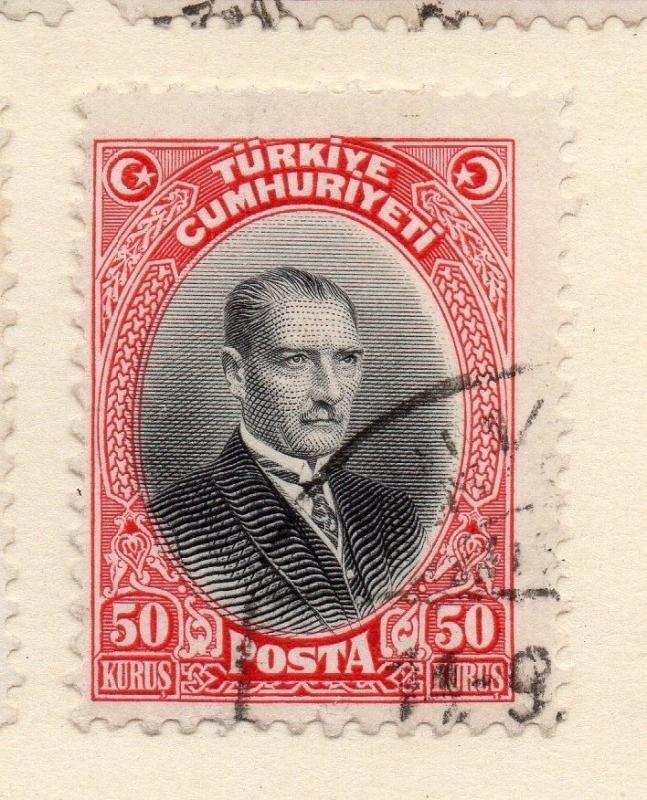 Turkey 1929-30 Early Issue Fine Used 50k. 112031