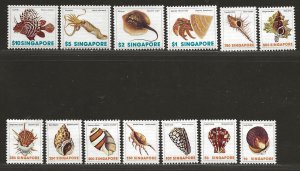 SINGAPORE SC# 263-75   FVF/MNH