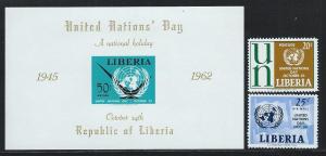 LIBERIA SC# 403+C144-5 FVF/MNH 1962