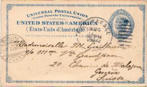 United States California San Rafael 1902 duplex  2c Blue Liberty Postal Card ...