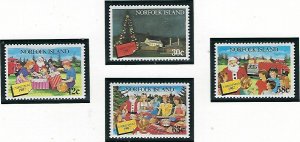 Norfolk Is 422-25 MNH 1987 Christmas (fe4056)